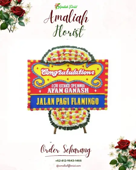 Sewa Papan Bunga Polengan